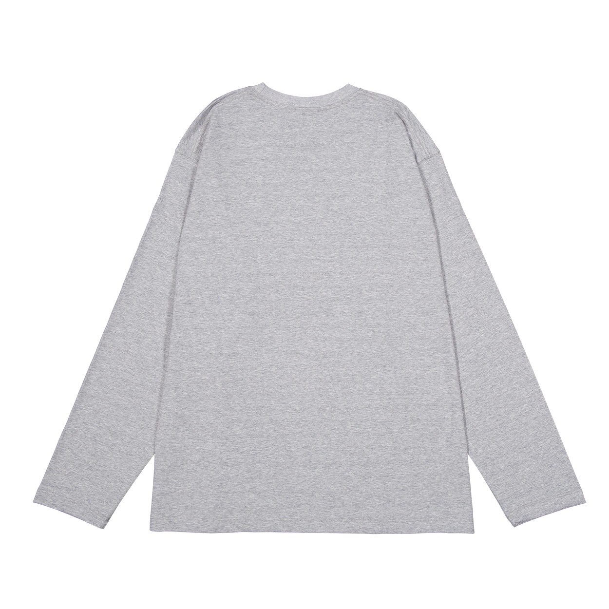 언더마이카 무.209 클래식 로고 데일리 오버사이즈드 롱 슬리브 멜란지 그레이(Undermycar Mu.209 Classic Logo Daily Oversized Long Sleeve Melange Gray) - 2