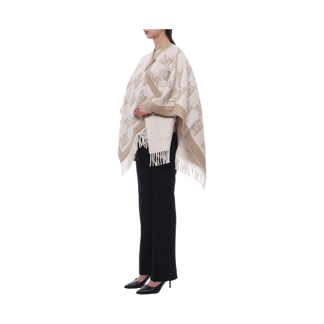 [15% 쿠폰] (W) 막스마라 프리네 울 판초 아이보리([15% 쿠폰] (W) Max Mara Frine Wool Poncho Ivory) - 4