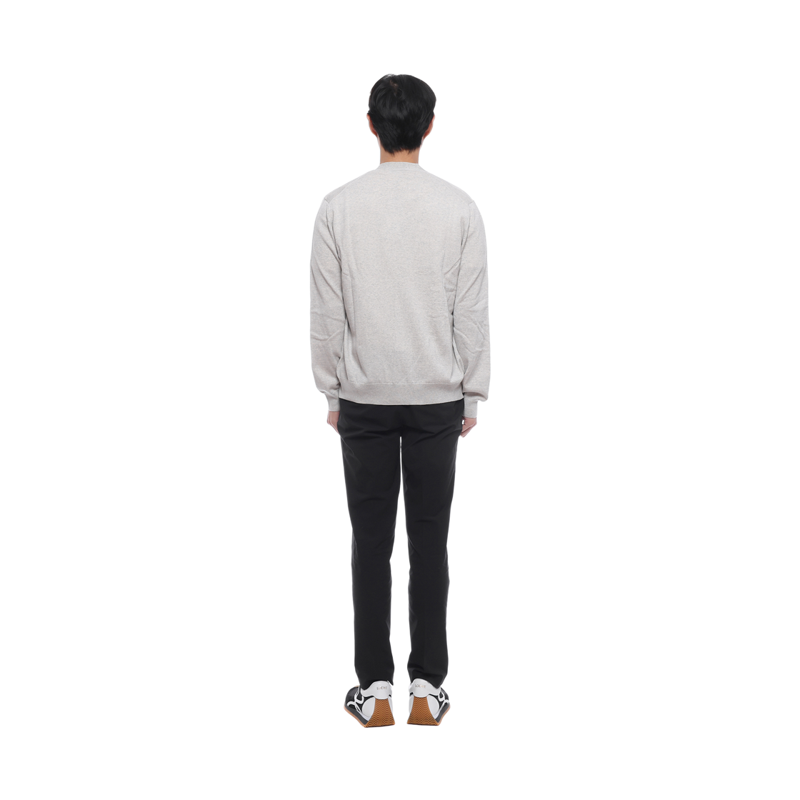 [15% 쿠폰] 메종 키츠네 폭스 헤드 메리노 레귤러 가디건 라이트 그레이 멜란지([15% 쿠폰] Maison Kitsune Fox Head Merino Regular Cardigan Light Grey Melange) - 5