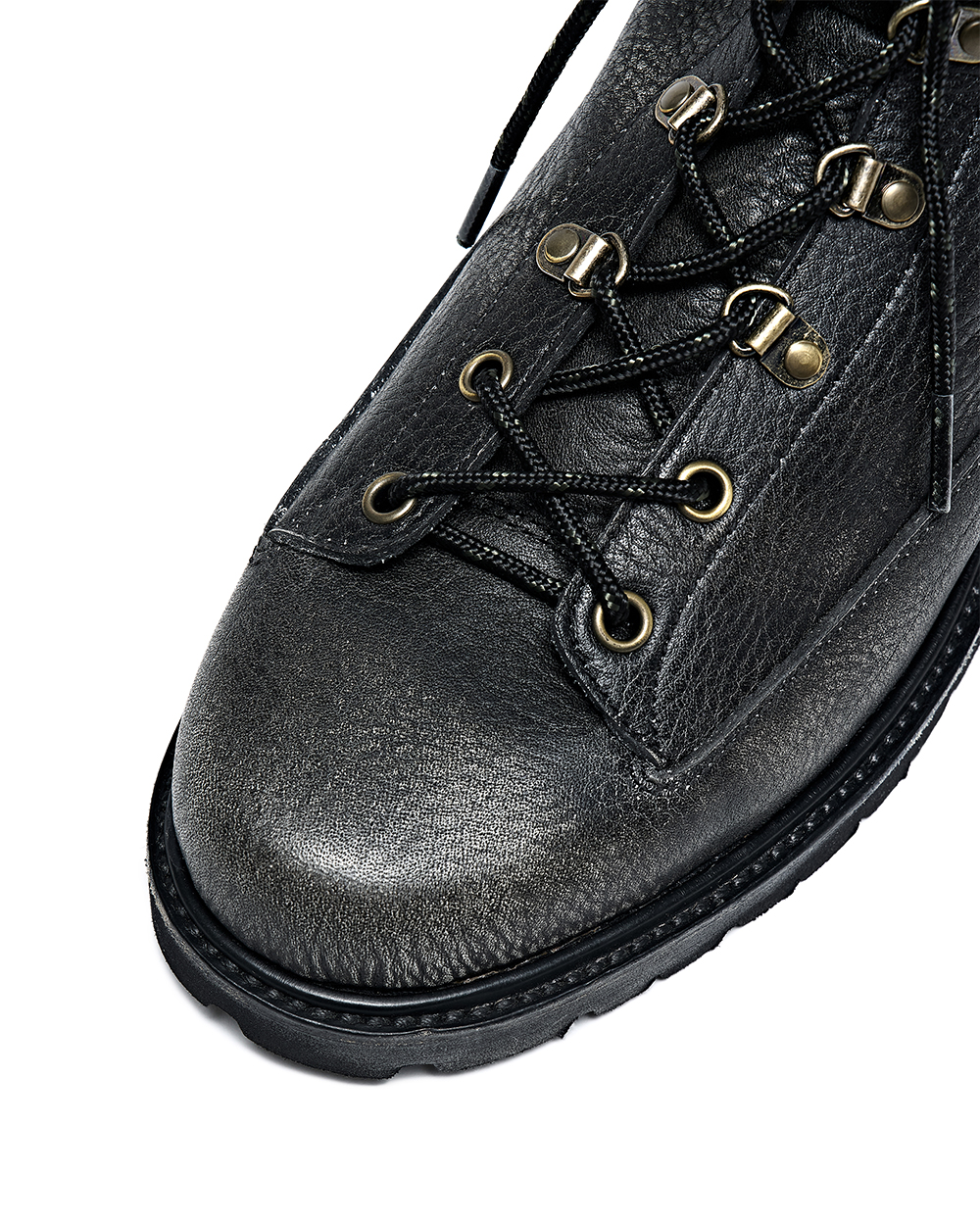 선데이세레머니 페이드 레더 마운틴 부츠 - 블랙(Sunday Ceremony Faded Leather Mountain Boots - Black) - 6
