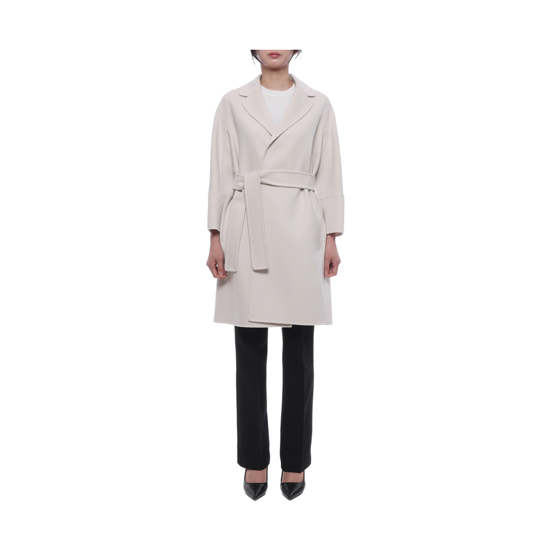 [15% 쿠폰] (W) S 막스마라 아로나 버진 울 코트 아이보리([15% 쿠폰] (W) S Max Mara Arona Virgin Wool Coat Ivory) - 3