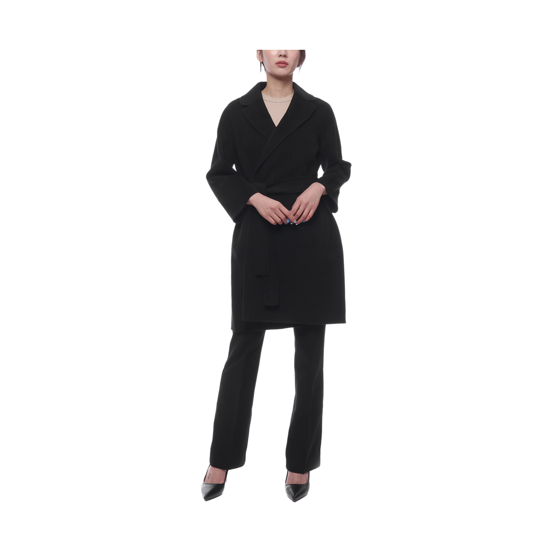 [15% 쿠폰] (W) S 막스마라 아로나 버진 울 코트 블랙([15% 쿠폰] (W) S Max Mara Arona Virgin Wool Coat Black) - 3