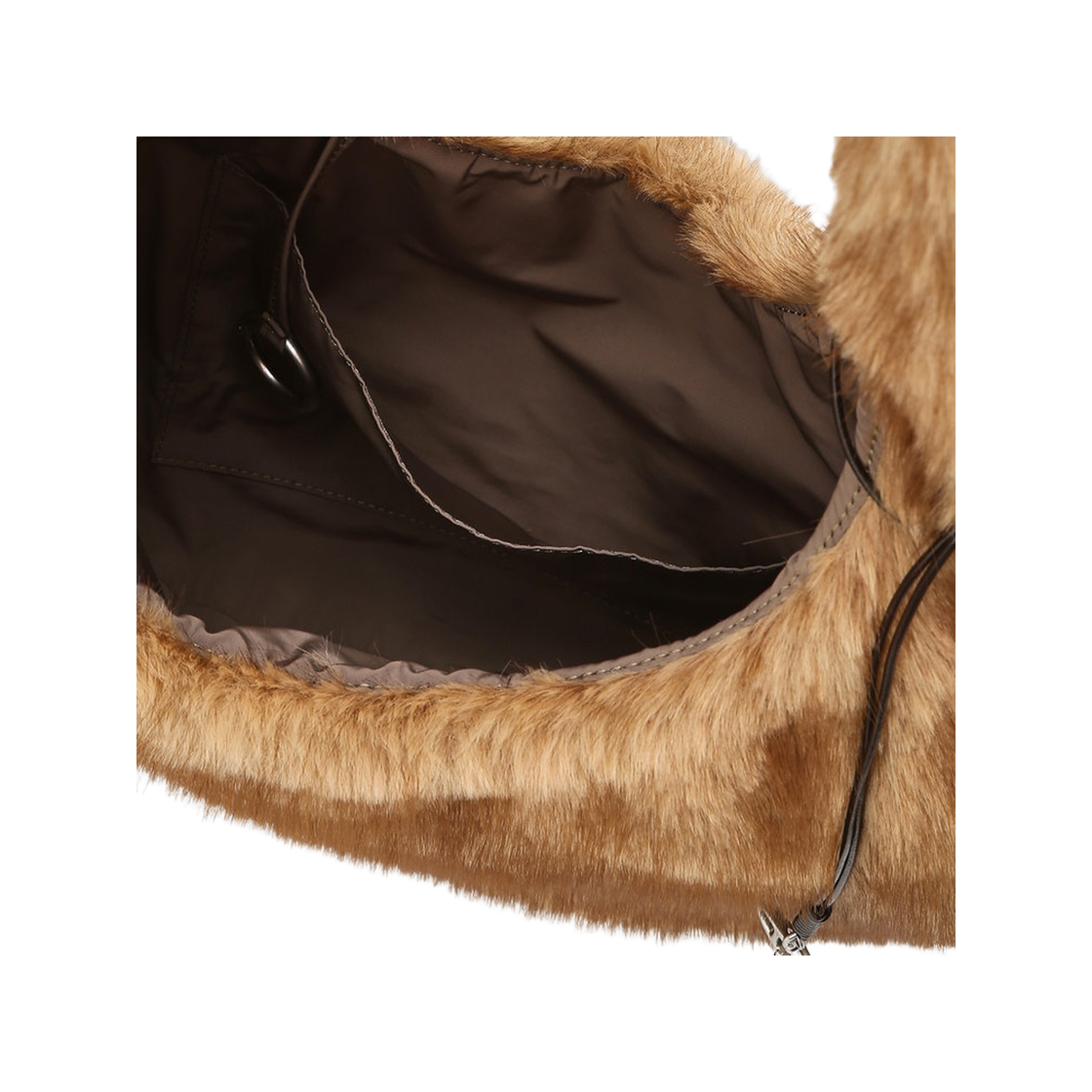 아떼 바네사브루노 액세사리 브라운 퍼 숄더백 AABA6F983W2 브라운(Athe Vanessabruno Acc Brown Fur Shoulder Bag Normal Brown) - 4