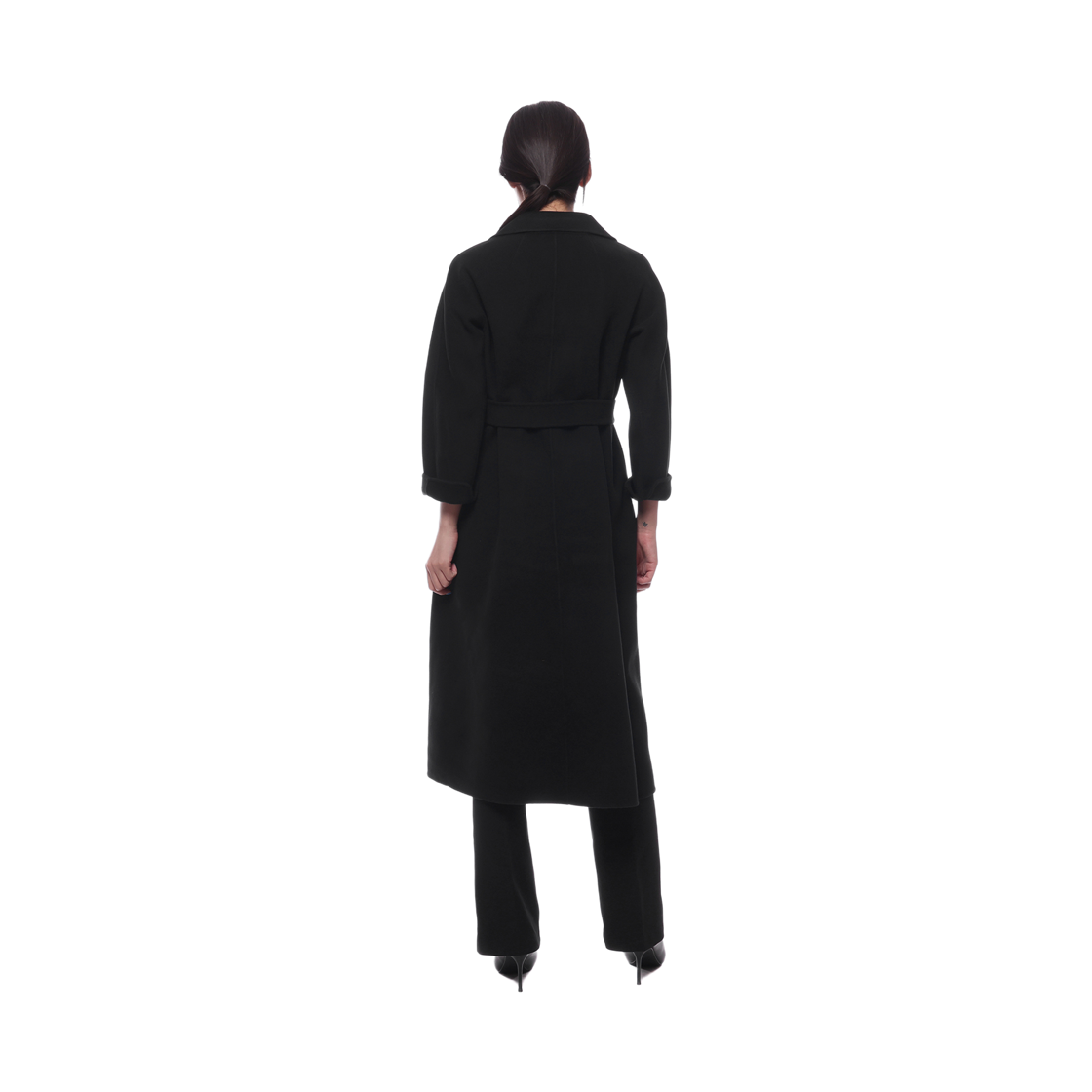 [15% 쿠폰] (W) S 막스마라 에스투리아 롱 울 코트 블랙([15% 쿠폰] (W) S Max Mara Esturia Long Wool Coat Black) - 5