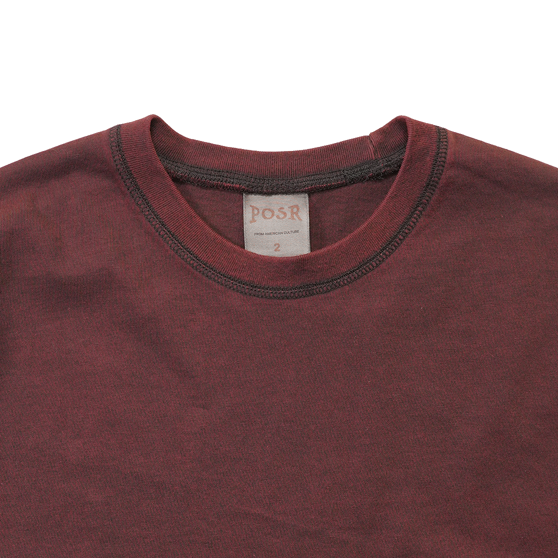 포져 체이스 롱슬리브 버건디(POSR Chase Ls Tee Burgundy) - 3