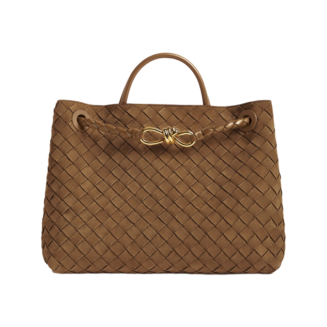 766016V5ZZ19910 Bottega Veneta Andiamo Dark Caramel 20