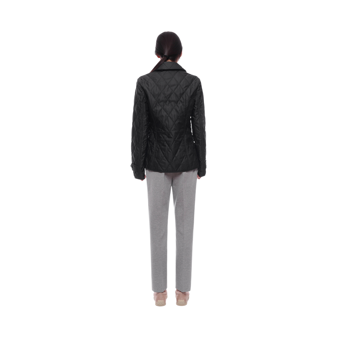[15% 쿠폰] (W) 버버리 다이아몬드 퀼티드 써모레귤레이티드 자켓 블랙([15% 쿠폰] (W) Burberry Diamond Quilted Thermoregulated Jacket Black) - 5