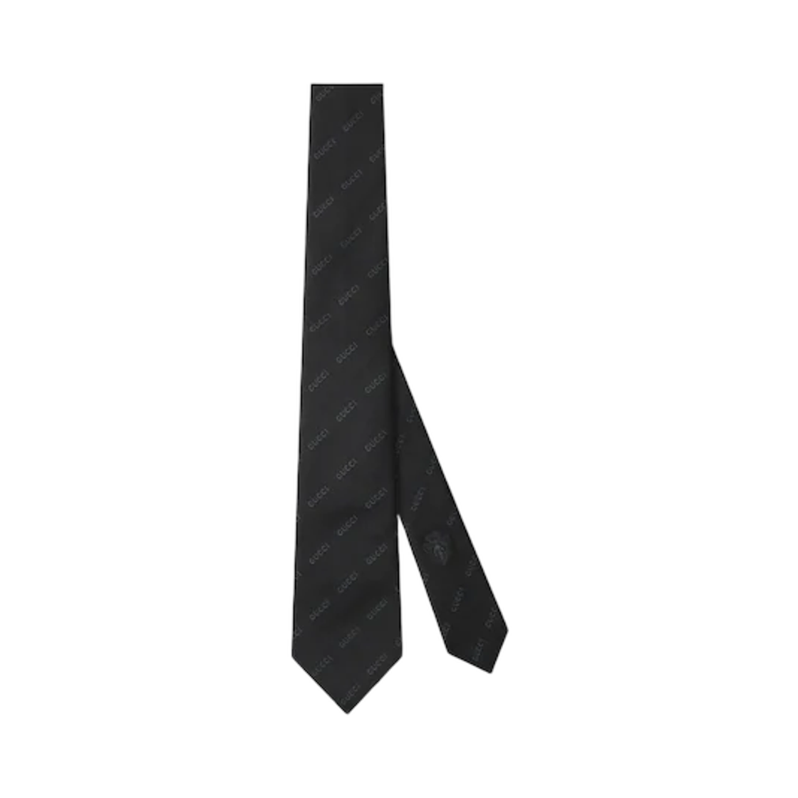A006WT-4E009-1000 Gucci Silk Jacquard Tie Black