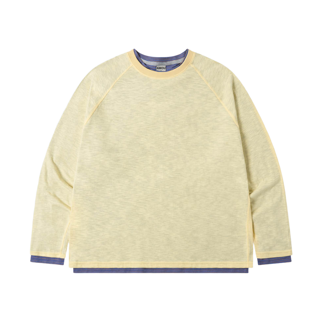 아모우 레이어드 롱 슬리브 레몬(AMOU Layered Long Sleeve Lemon)
