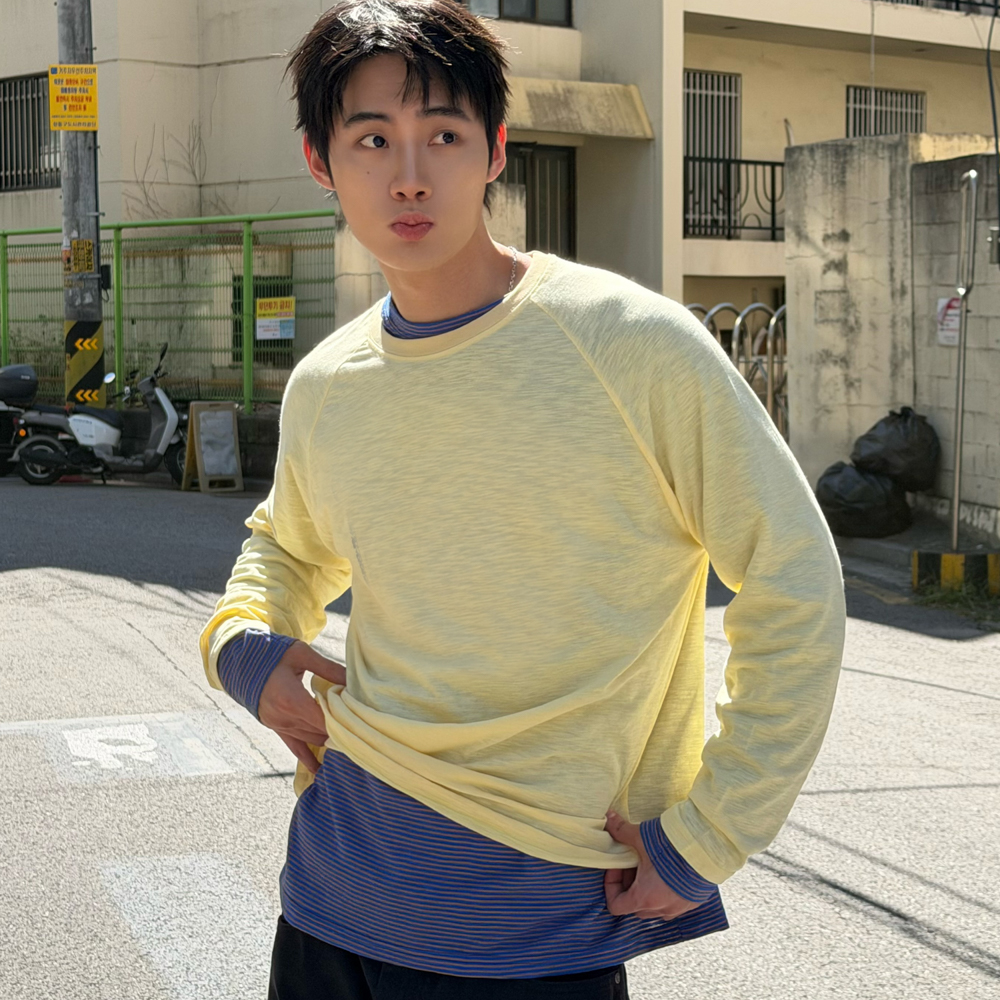 아모우 레이어드 롱 슬리브 레몬(AMOU Layered Long Sleeve Lemon) - 6