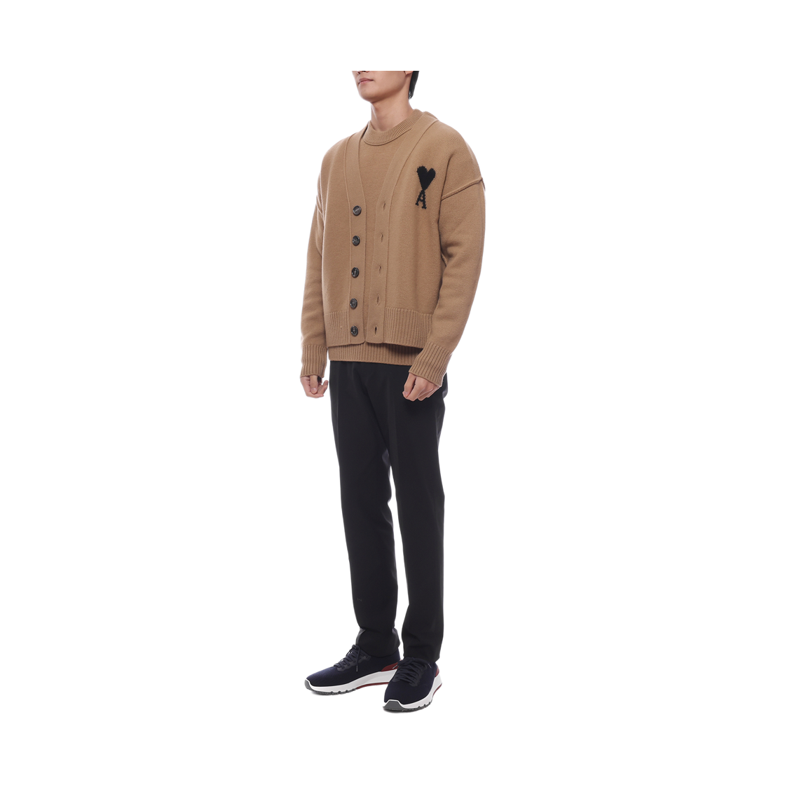 [15% 쿠폰] 아미 가디건 브라운([15% 쿠폰] AMI Cardigan Brown) - 4