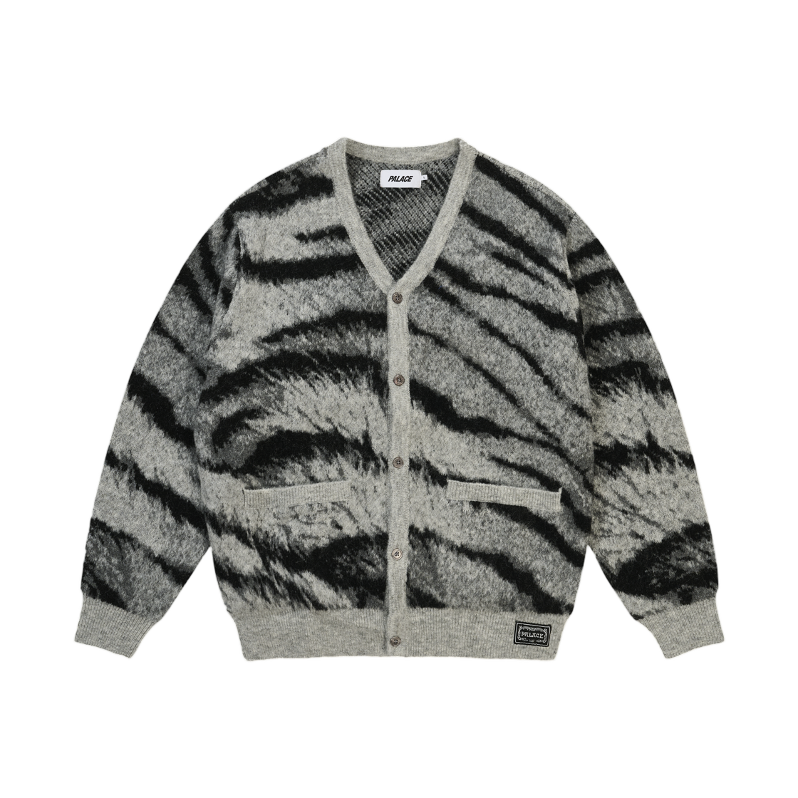 - Palace Hairy Tiger Knit Grey - 26FW