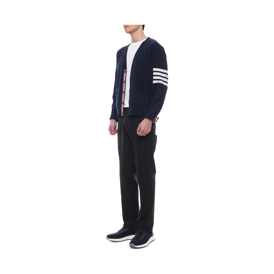 [15% 쿠폰] 톰브라운 넛크래커 메리노 울 사선 가디건 블루([15% 쿠폰] Thom Browne Nutcracker Merino Wool 4-Bar Cardigan Blue) - 5