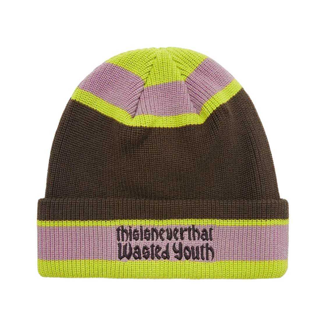 - Thisisneverthat x Verdy Wasted Youth Striped Beanie Multi