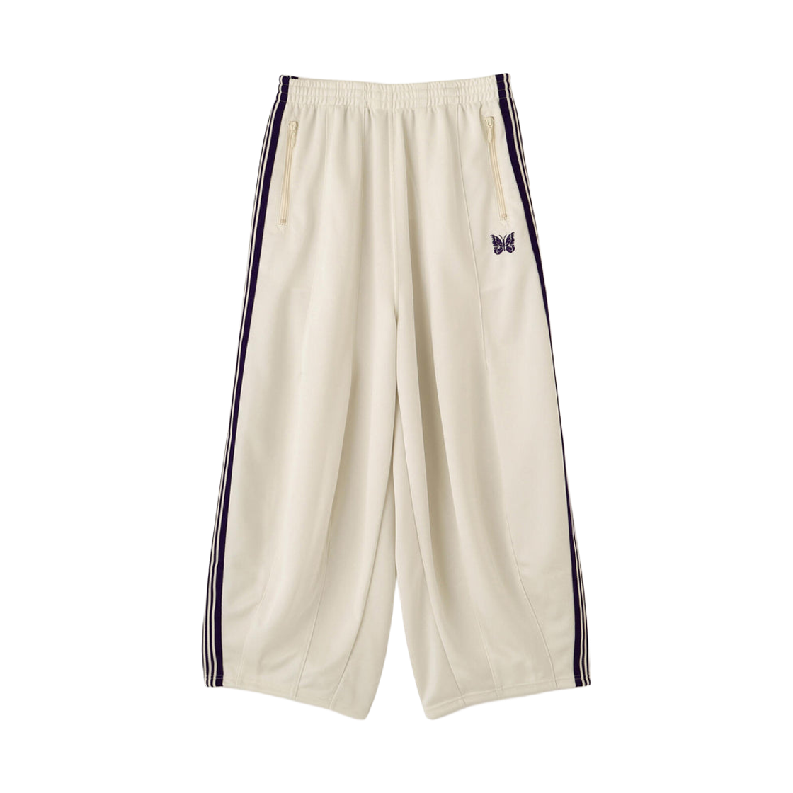 SX1521 Needles x LHP H.D. Poly Smooth Track Pants White Purple - LHP Exclusive