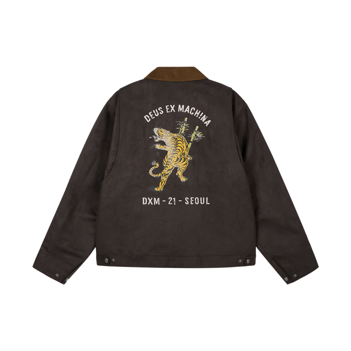 - Deus Ex Machina Suede Roar Work Jacket Dark Brown
