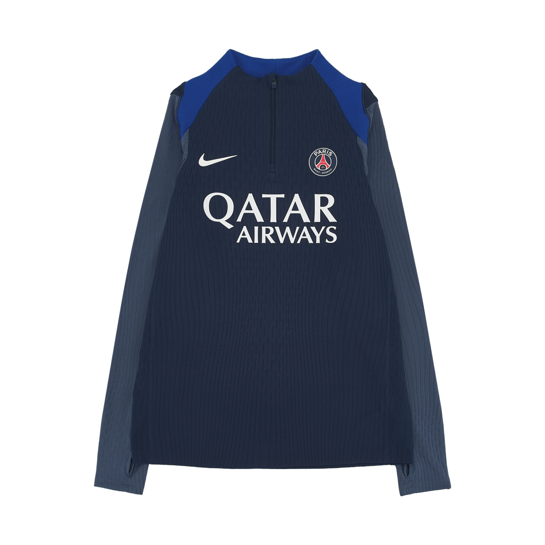 HJ6585-411 Nike Paris Saint-Germain Strike Elite Dri-Fit ADV Football Knit Drill Top Midnight Navy Diffused Blue (HJ6585-411) (Non Marking Ver.)