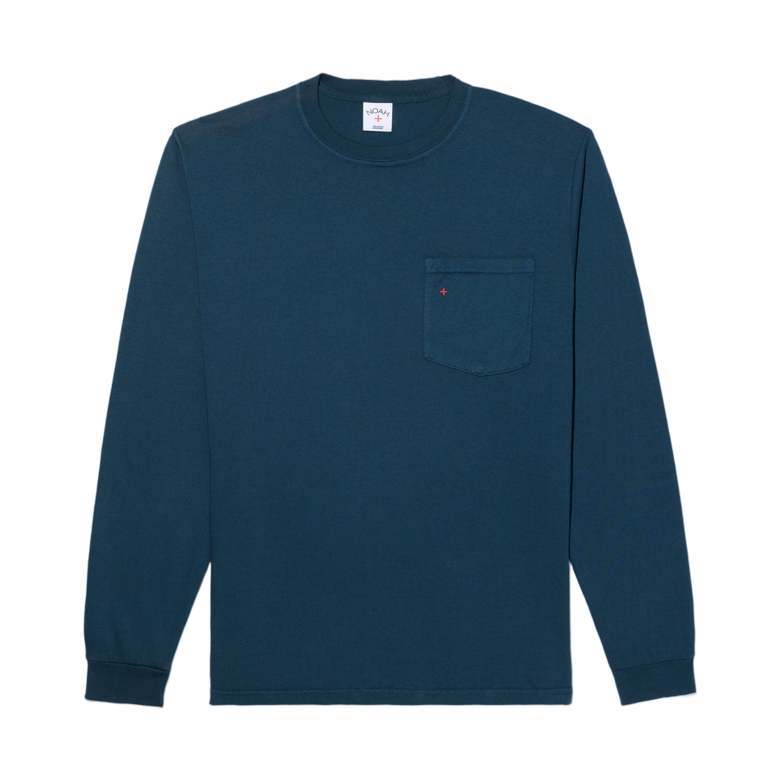 노아 롱 슬리브 코어 로고 포켓 티셔츠 에메랄드 그린(Noah Long Sleeve Core Logo Pocket T-Shirt Emerald Green)