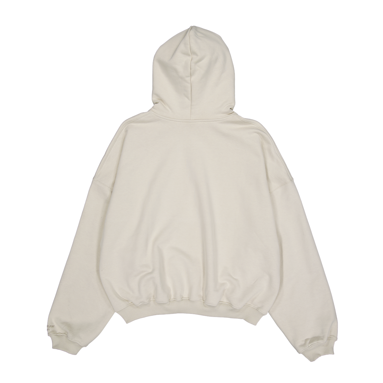언더마이카 무.201 클래식 로고 베이직 후드 베이지 (Crop Ver.)(Undermycar Mu.201 Classic Logo Basic Hoodie Beige (Crop Ver.)) - 2