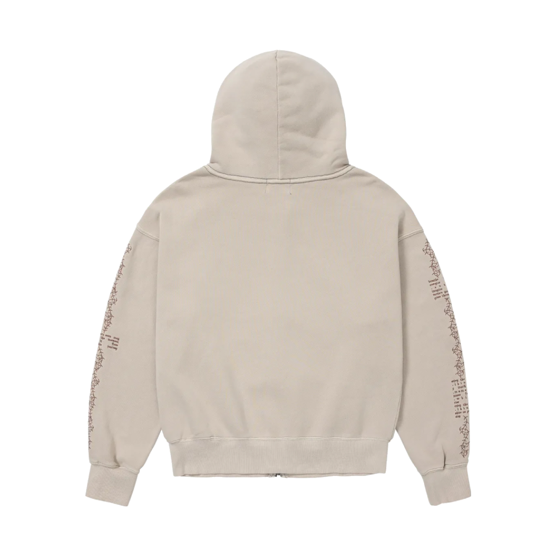 웰빙익스프레스 메시지 후디 집업 애쉬베이지(WELLBEING EXPRESS Message Hoodie Zip Up Ash Beige) - 2