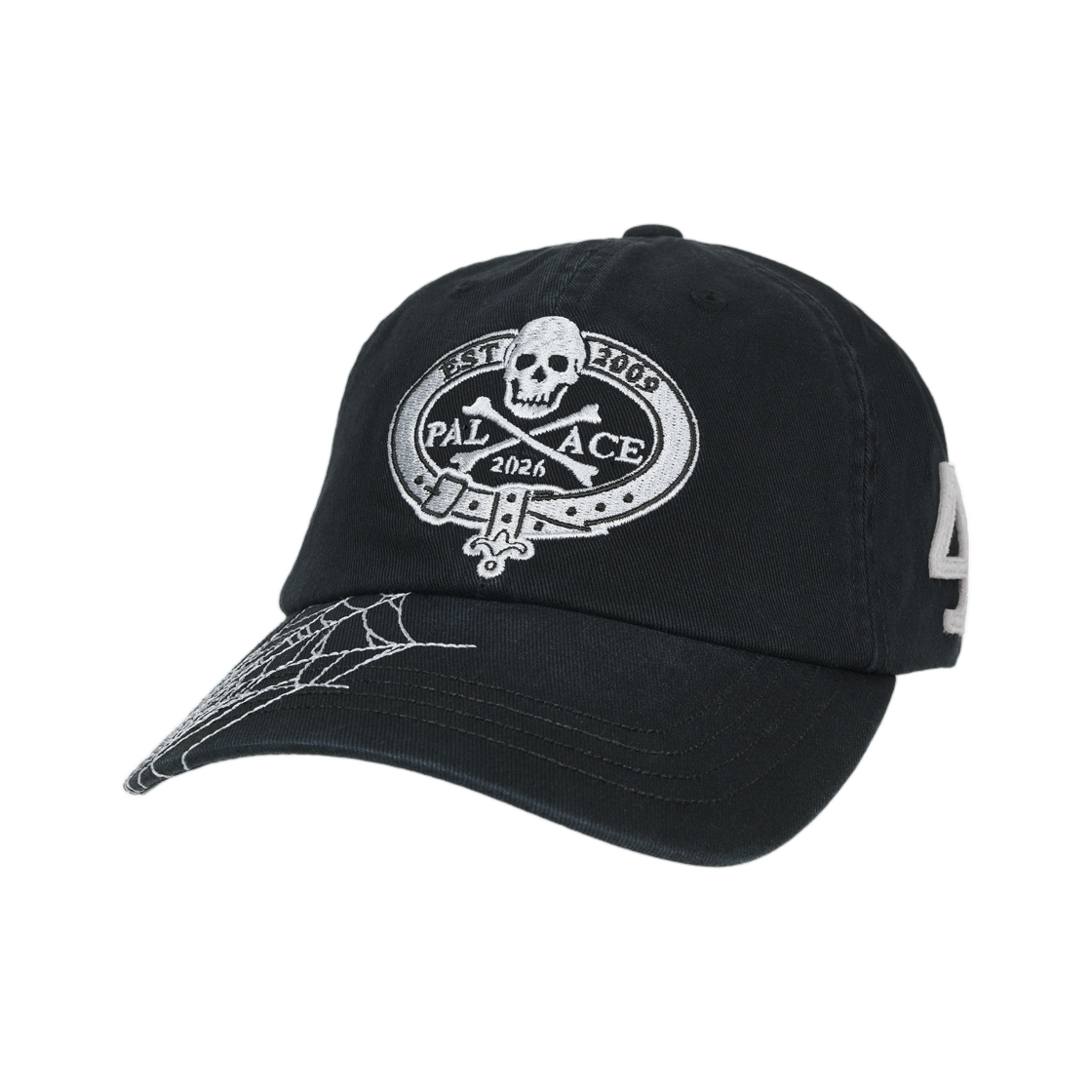- Palace Skull Crest 6-Panel Black - 26FW