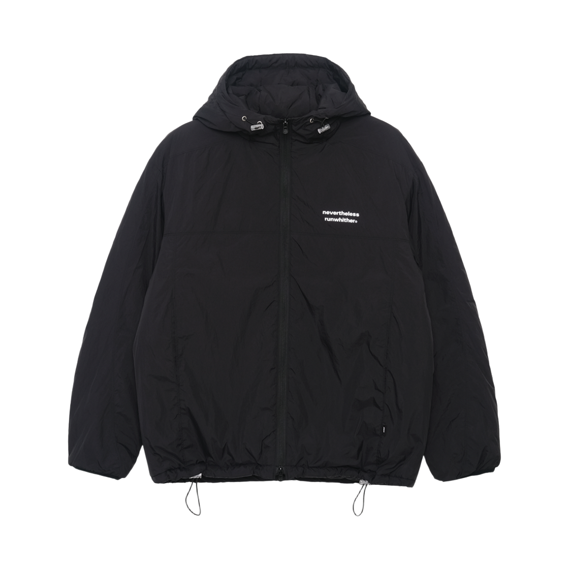 [KREAM 단독] 런위더 소프트 라이트웨이트 후디 패딩 블랙([KREAM 단독] runwhither RWR Soft Lightweight Hoodie Padding Black)