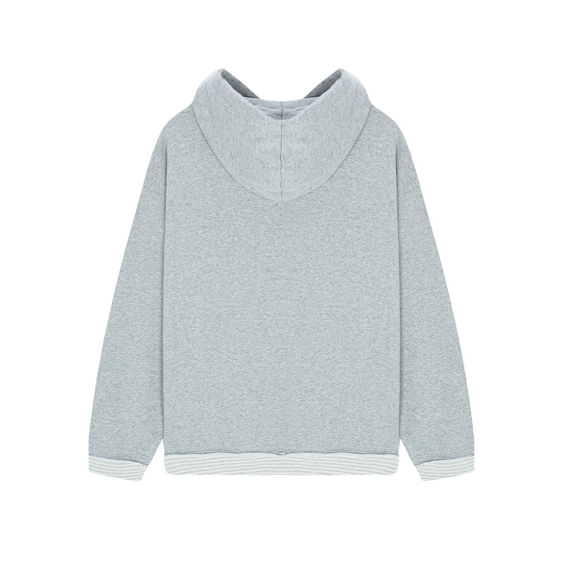 톤슬 별 프린팅 레이어드 후드 티셔츠 멜란지 그레이(TONSIL Star Printed Layered Hoodie Grey) - 2