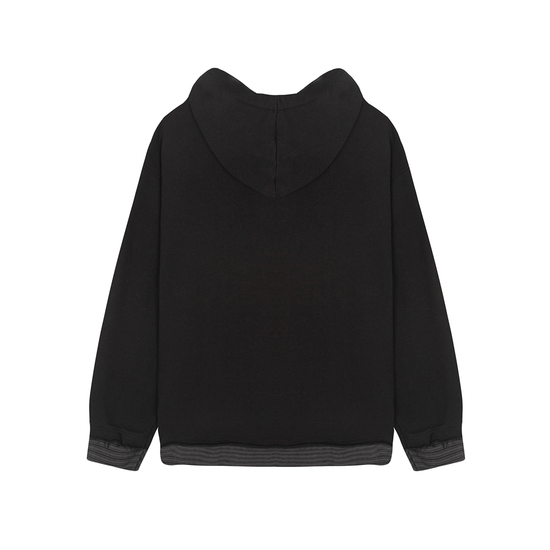 톤슬 별 프린팅 레이어드 후드 티셔츠 블랙(TONSIL Star Printed Layered Hoodie Black) - 2