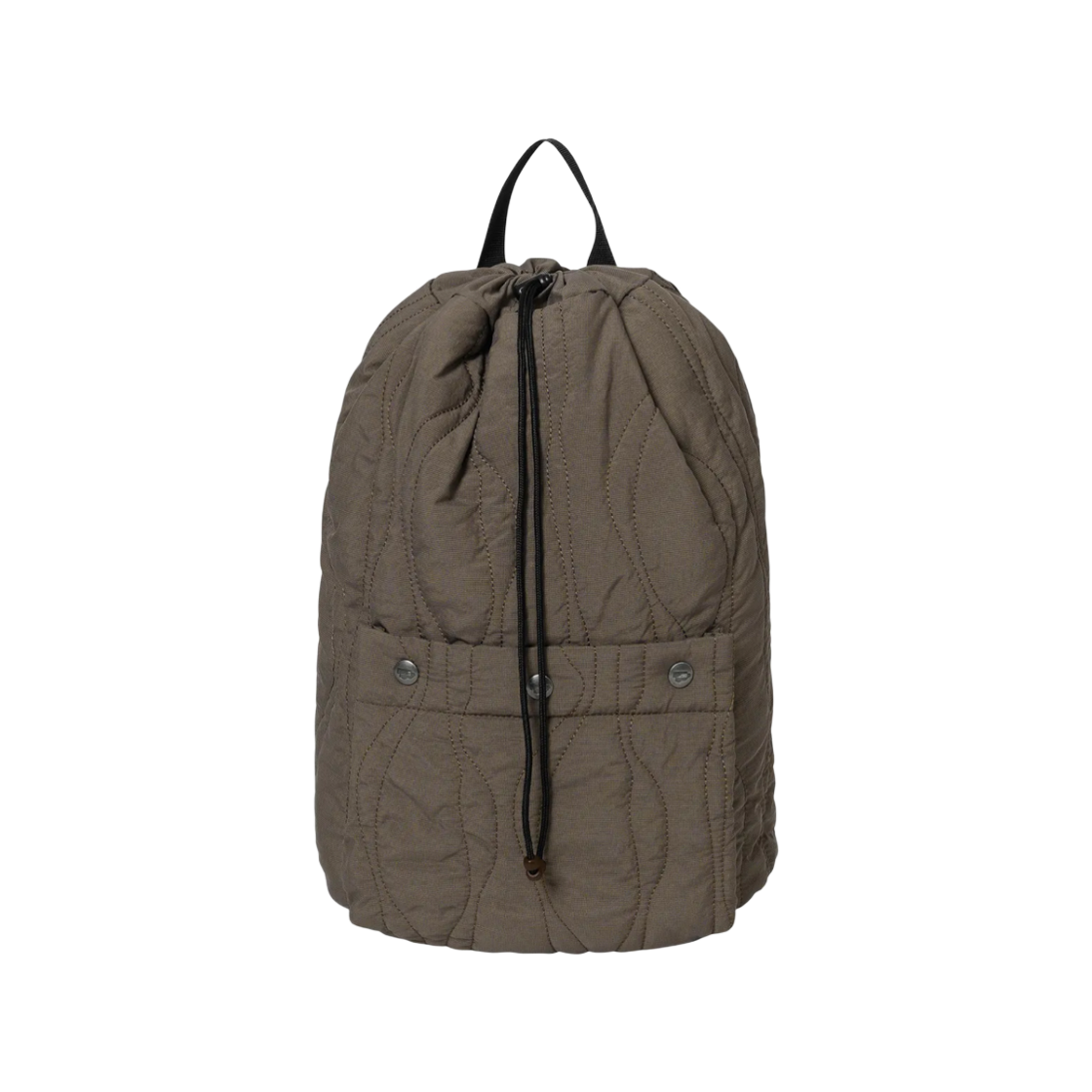 웰빙익스프레스 퀼티드 스트링 백팩 브라운(WELLBEING EXPRESS Quilted String Backpack Brown) - 2