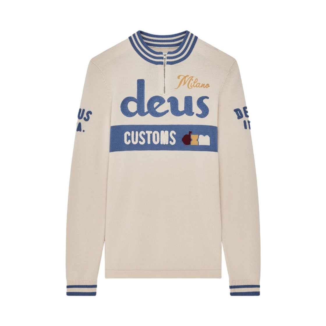 - Deus Ex Machina Henzen L/S Knit Jersey Ivory