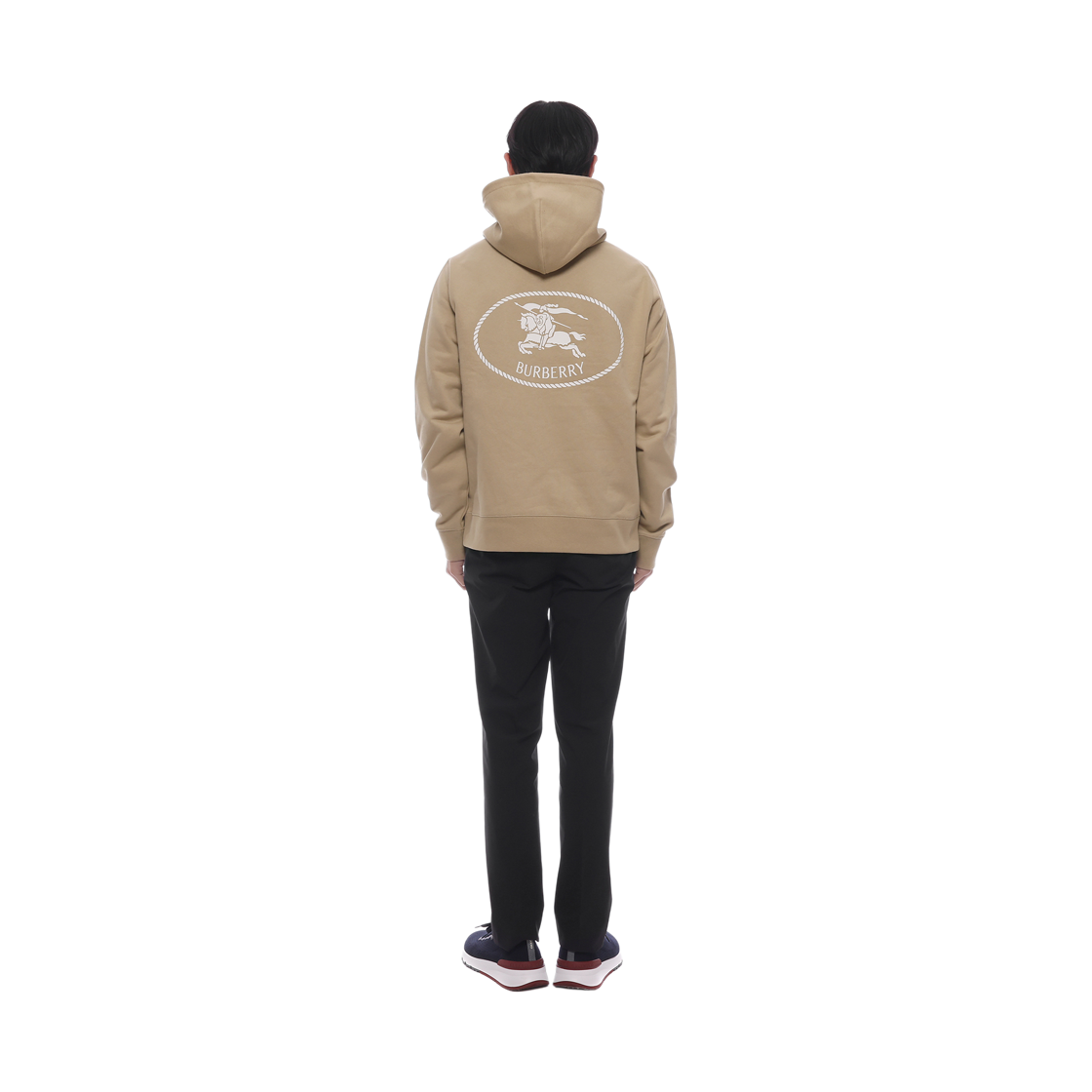 [15% 쿠폰] 버버리 슬림 핏 나이트 스탬프 코튼 후드 플랙스 베이지([15% 쿠폰] Burberry Slim Fit Knight Stamp Cotton Hoodie Flax Beige) - 5