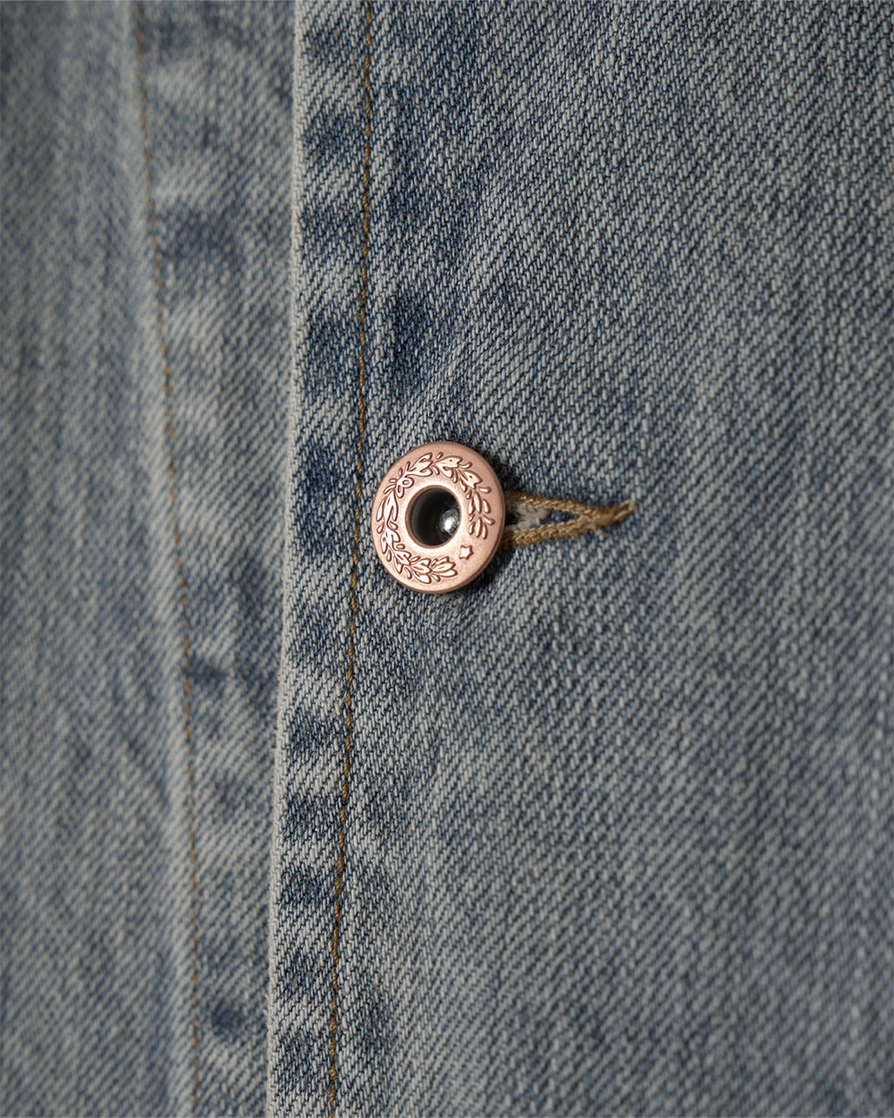선데이세레머니 재패니즈 데님 커버올 자켓 - 에이징 블루(Sunday Ceremony Japanese Denim Coverall Jacket - Ageing Blue) - 4