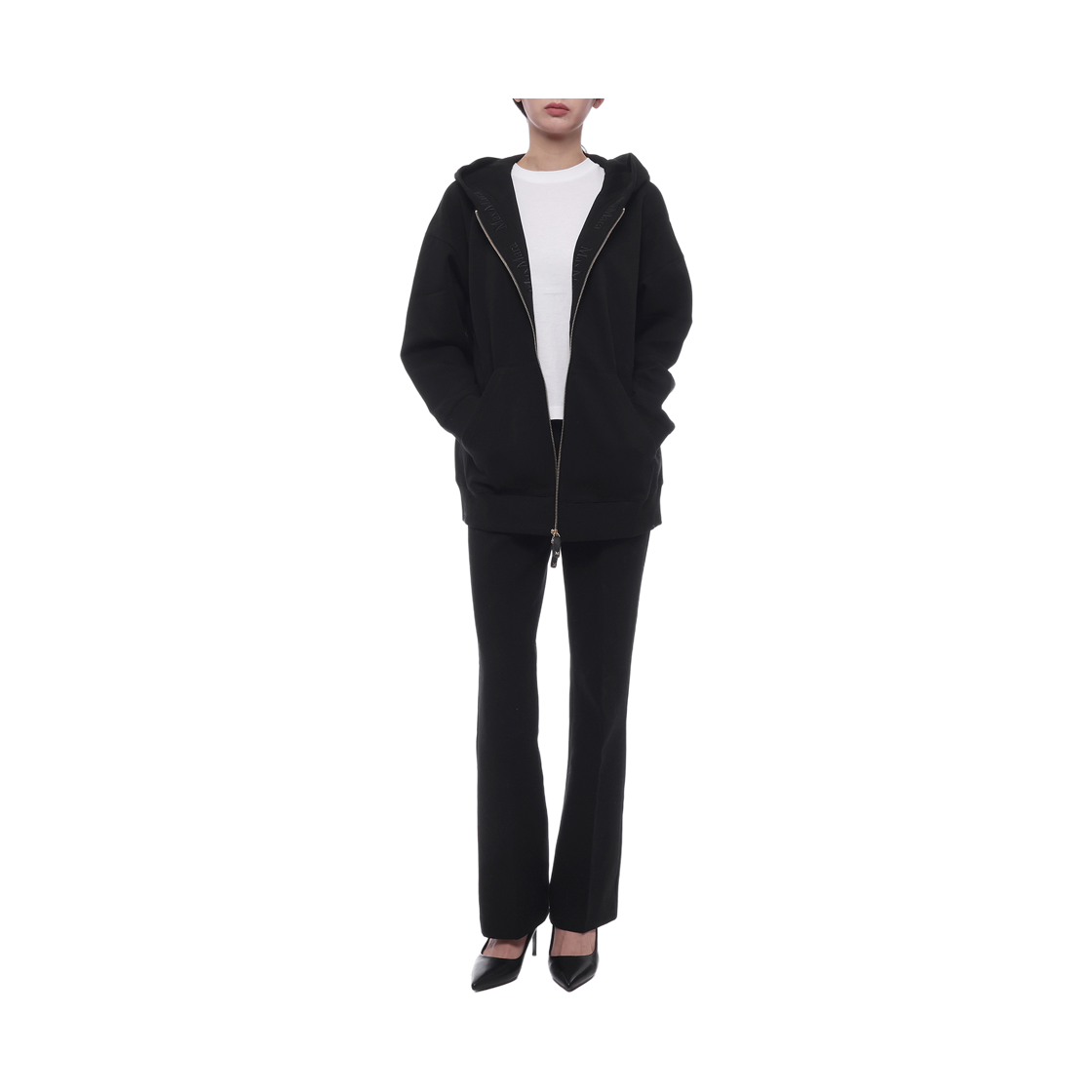 [15% 쿠폰] (W) S 막스마라 도피아 후드 자켓 블랙([15% 쿠폰] (W) S Max Mara Doppia Hoodie Jacket Black) - 3