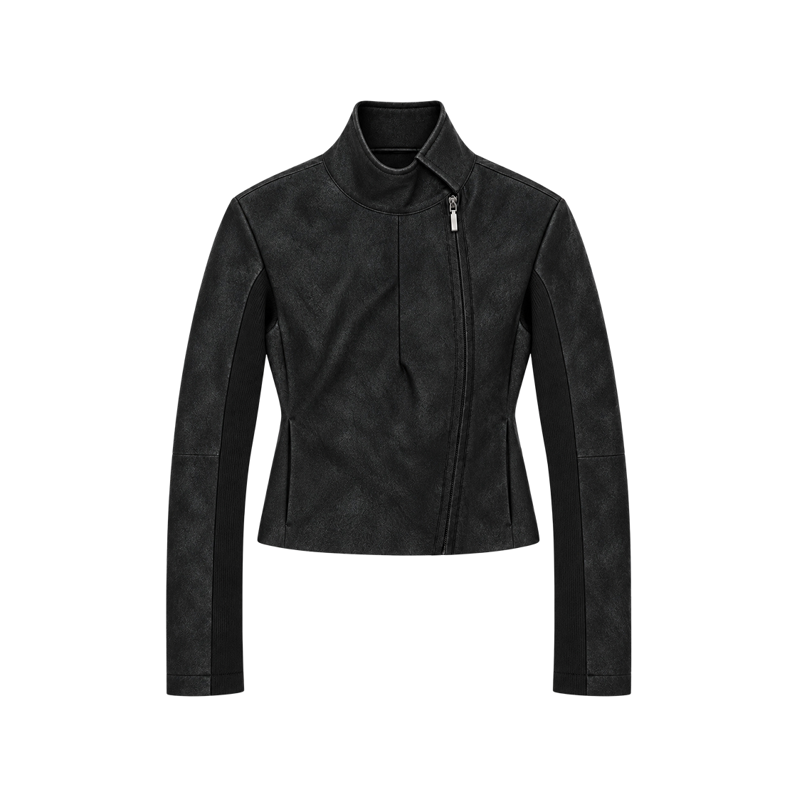 Bonnae-234 Bonnae slim leather jacket Black
