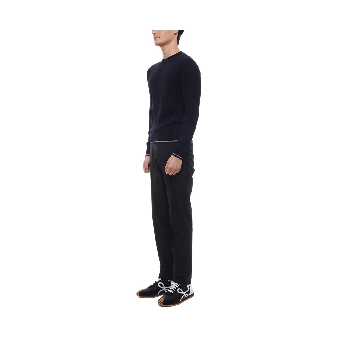 [15% 쿠폰] 톰브라운 메리노 울 RWB 립 스티치 풀오버 네이비([15% 쿠폰] Thom Browne Merino Wool RWB Ribbed Stitch Pullover Navy) - 4