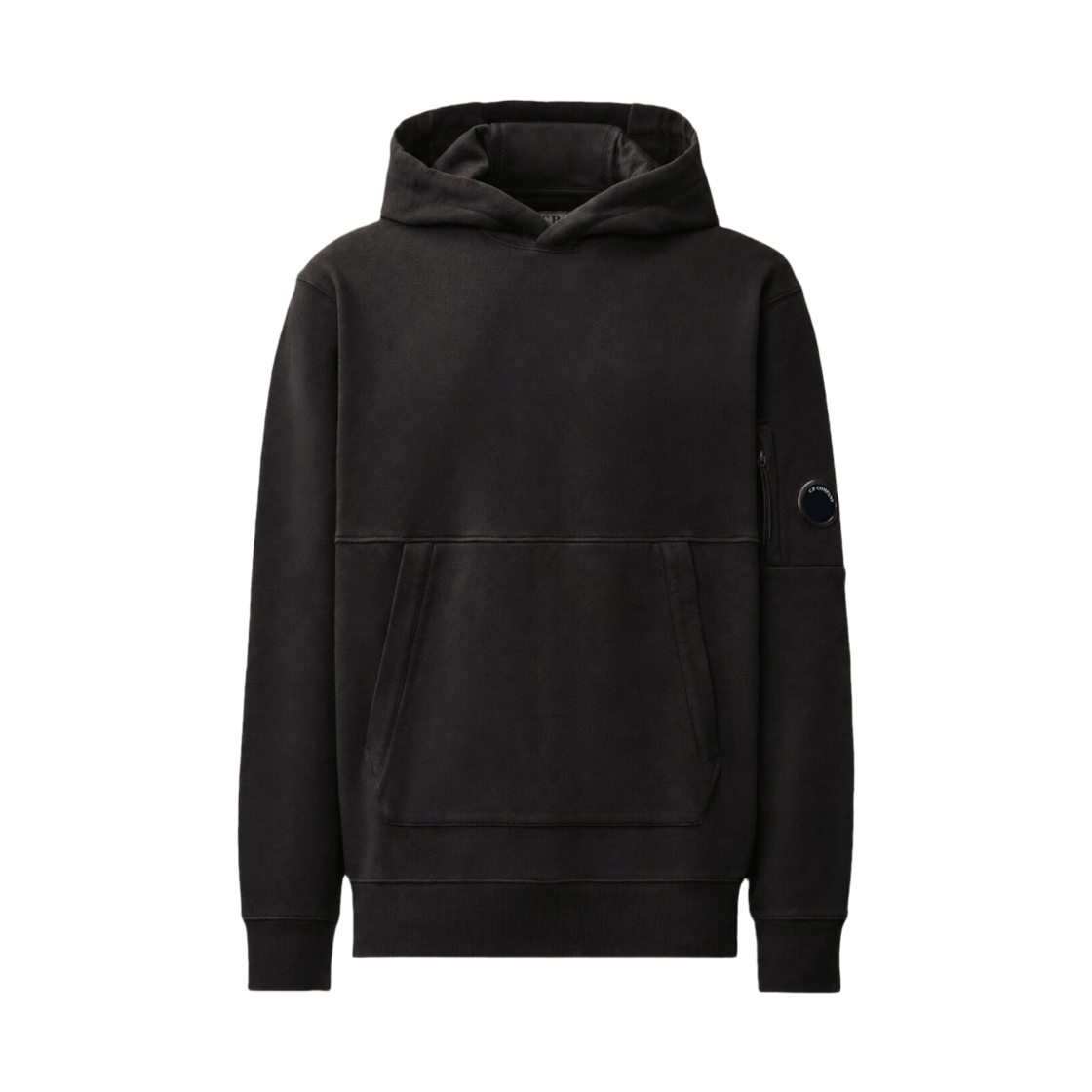 RCCMSS714M005086W999 C.P. Company Diagonal Raised Fleece Lens Hooded Sweatshirt Black - 26FW