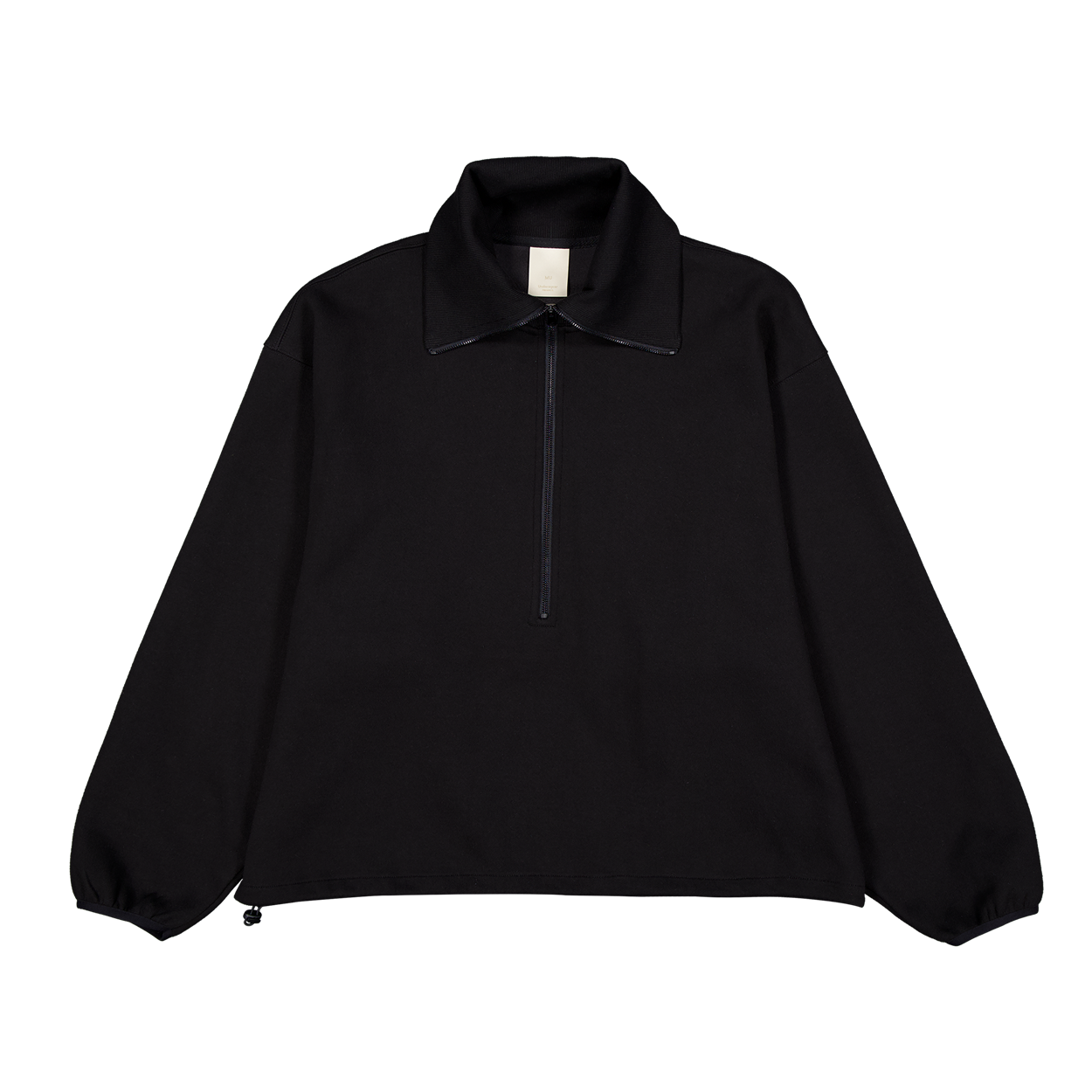 언더마이카 무.212 클래식 로고 하프집 아노락 블랙(Undermycar Mu.212 Classic Logo Half-Zip Anorak Black) - 1