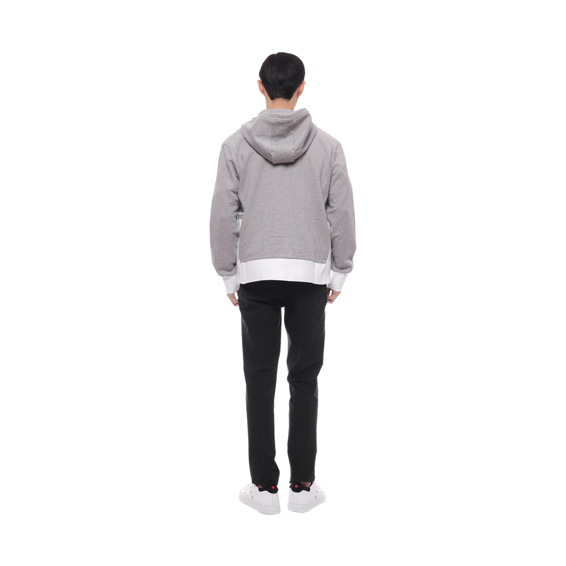 [15% 쿠폰] 톰브라운 클래식 사선 저지 집업 후드 라이트 그레이([15% 쿠폰] Thom Browne Classic 4-Bar Jersey Zip Up Hoodie Light Grey) - 5