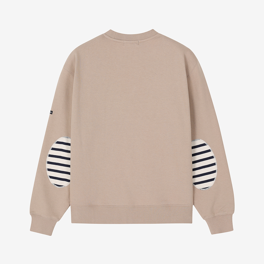 세인트제임스 26FW 뉴컬러 봉봉 엘보 패치 스웻셔츠 BEG ASJU2G3KR74-BEG(Saint James Bon Bon Elbow Patch BEG) - 2