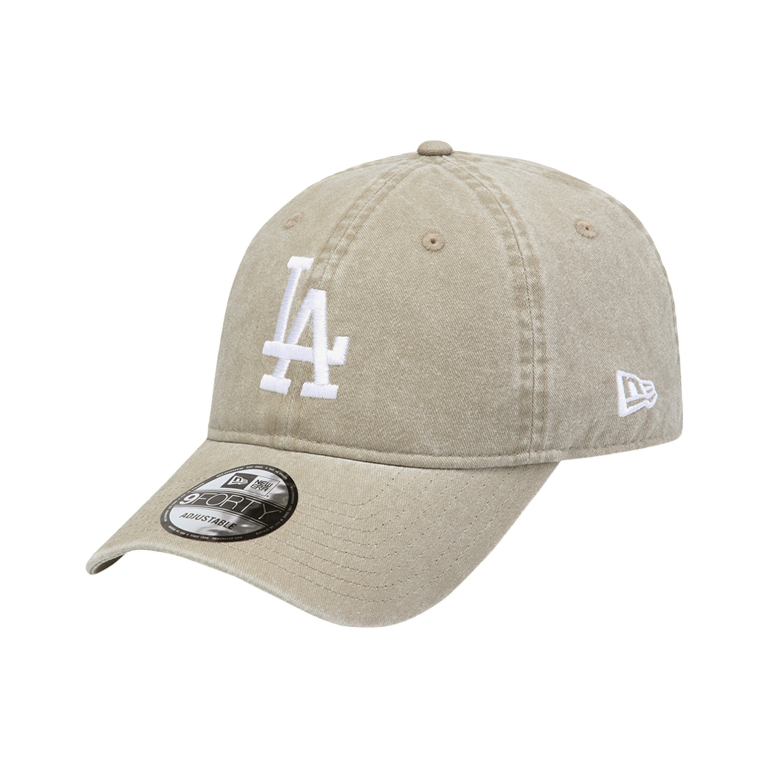 15411747 New Era MLB LA Dodgers Pigment Wash Series Unstructured Ball Cap Beige White