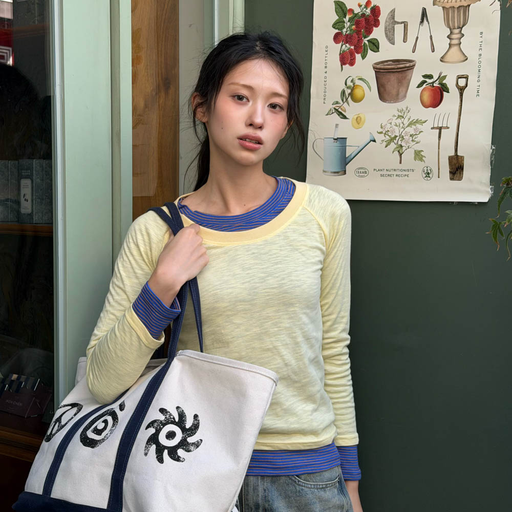 아모우 레이어드 롱 슬리브 레몬(AMOU Layered Long Sleeve Lemon) - 3