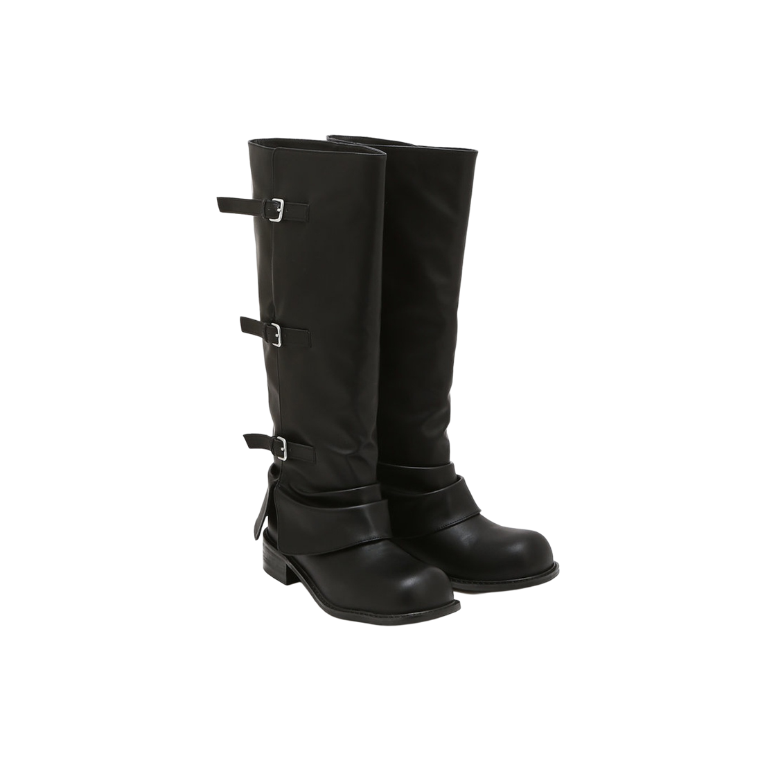 아떼 바네사브루노 액세사리 블랙 투웨이 버클 부츠 AASO6F398BK 블랙(Athe Vanessabruno Acc Black Two-Way Buckle Boots Black) - 2