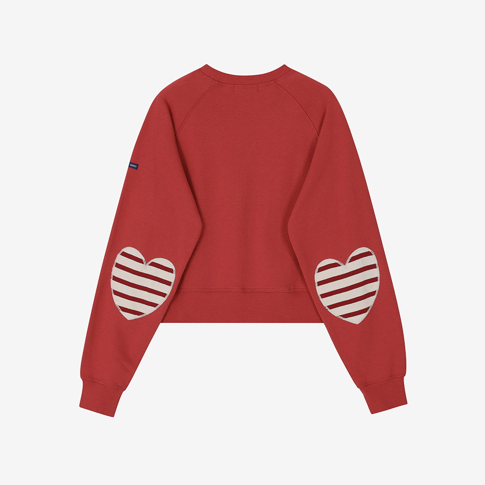 세인트제임스 26FW 뉴컬러 봉봉 쁘띠 스웻셔츠 RED ASJF2G3KR20-RED(Saint James Bon Bon Elbow Patch RED) - 2