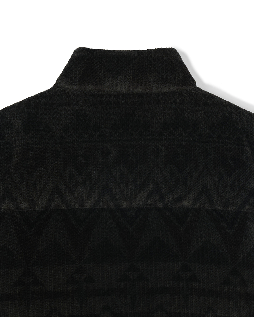 선데이세레머니 재패니즈 에스닉 패턴 패딩 베스트 - 차콜(Sunday Ceremony Japanese Ethnic Pattern Padded Vest - Charcoal) - 5