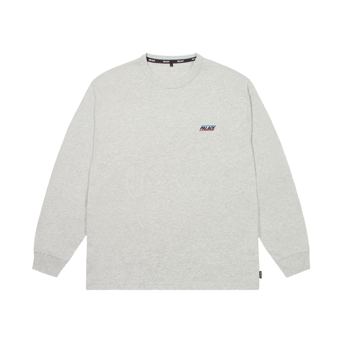- Palace Basically A Longsleeve Grey Marl - 26FW