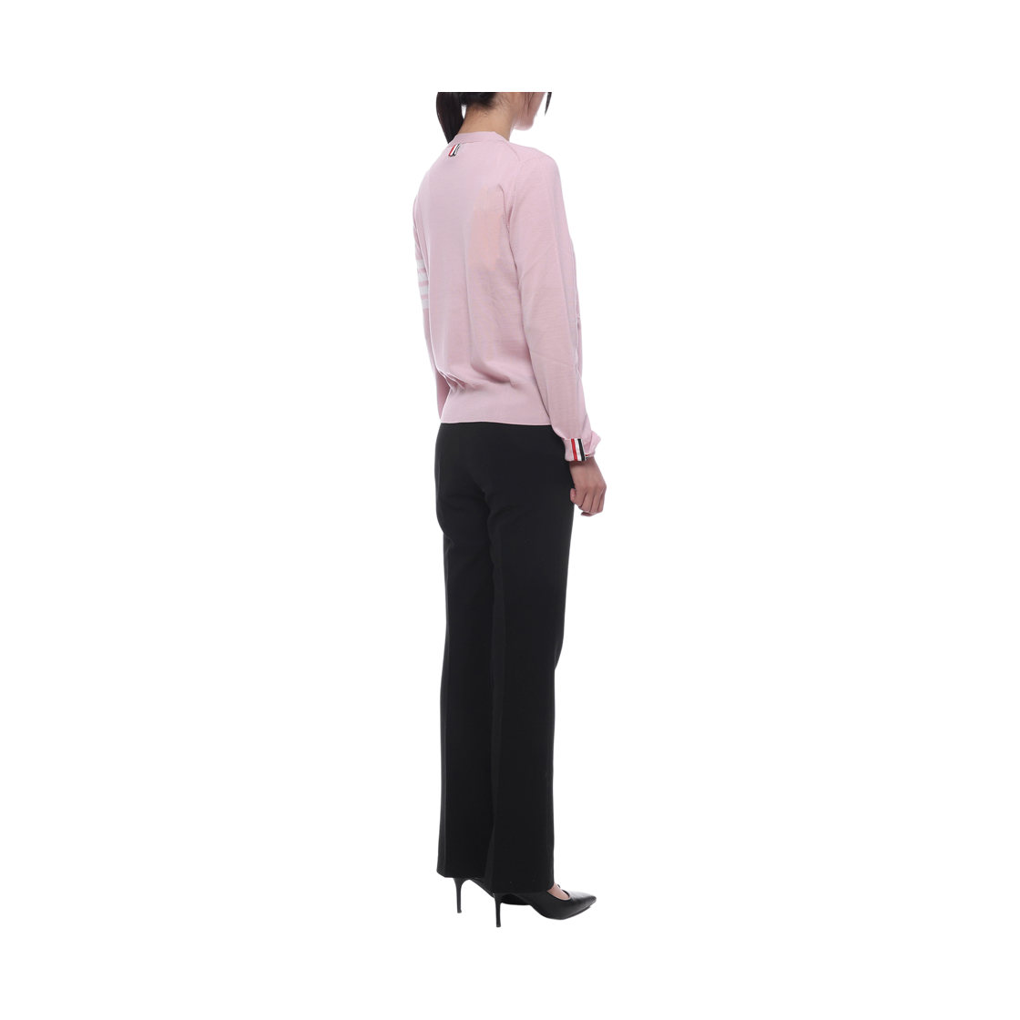 [15% 쿠폰] (W) 톰브라운 파인 메리노 울 사선 릴렉스드 핏 가디건 핑크([15% 쿠폰] (W) Thom Browne Fine Merino Wool 4-Bar Relaxed Fit Cardigan Pink) - 6