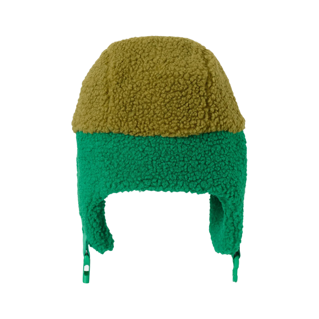 (키즈) 보보쇼즈 컬러 블록 쉽스킨 차프카 그린((Kids) Bobo Choses Color Block Sheepskin Chapka Green) - 2