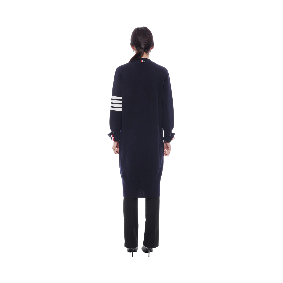 [15% 쿠폰] (W) 톰브라운 밀라노 파인 메리노 가디건 네이비([15% 쿠폰] (W) Thom Browne Milano Fine Merino Cardigan Navy) - 5