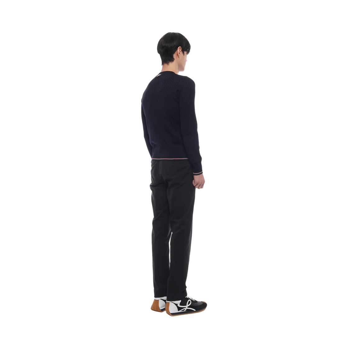 [15% 쿠폰] 톰브라운 메리노 울 RWB 립 스티치 풀오버 네이비([15% 쿠폰] Thom Browne Merino Wool RWB Ribbed Stitch Pullover Navy) - 6