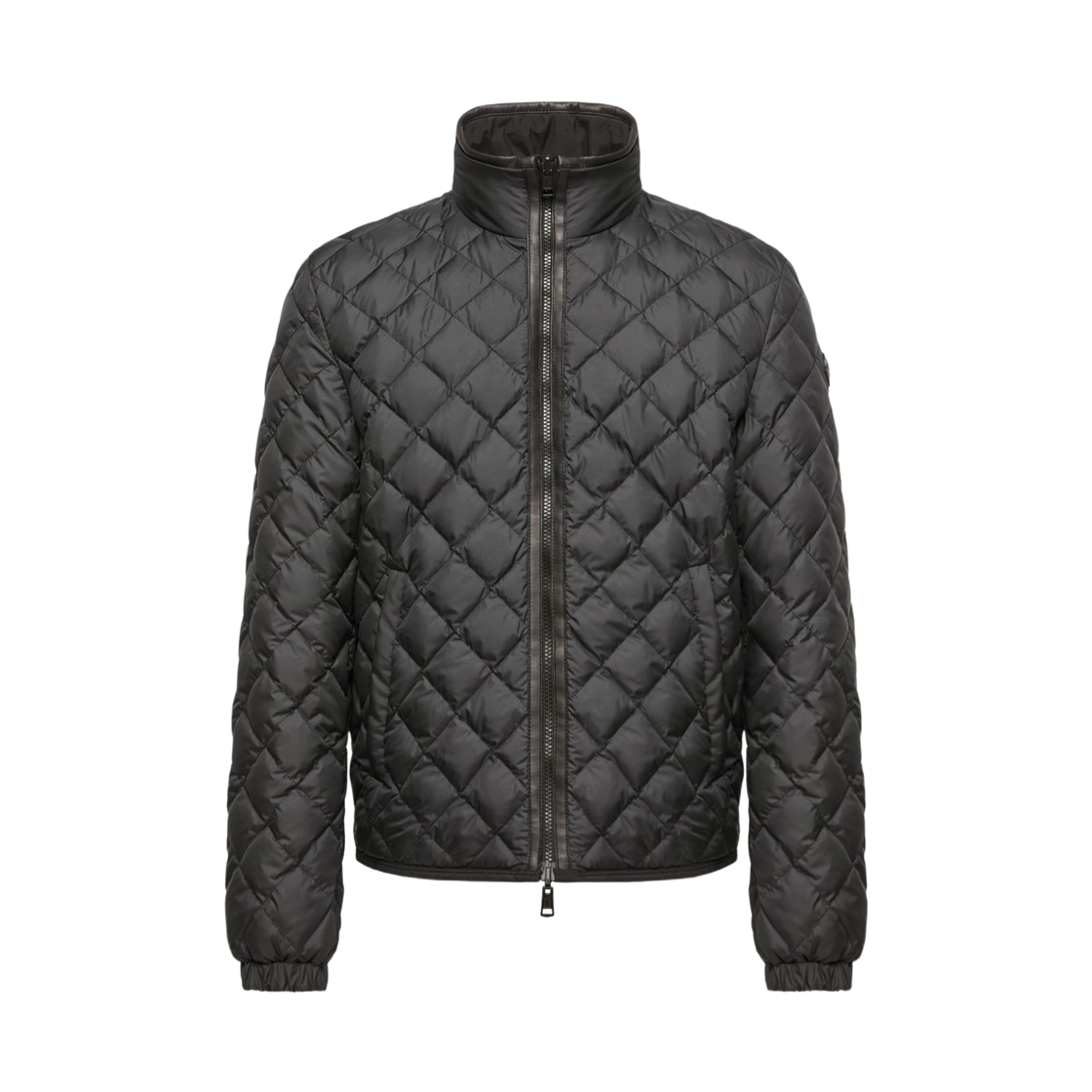 L2-091-1A00098-597X2-999 Moncler Delviane Reversible Diamond Quilted Down Jacket Black - 26FW